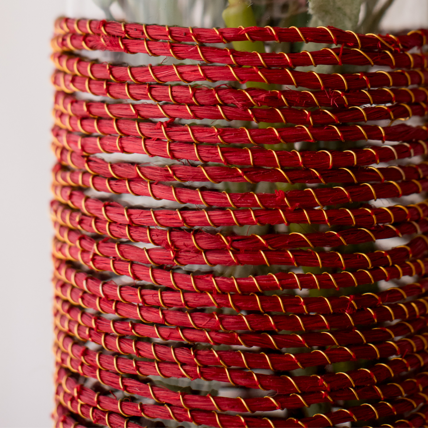 My Fair Artisan Cylindrical Vase Crazy Weaved